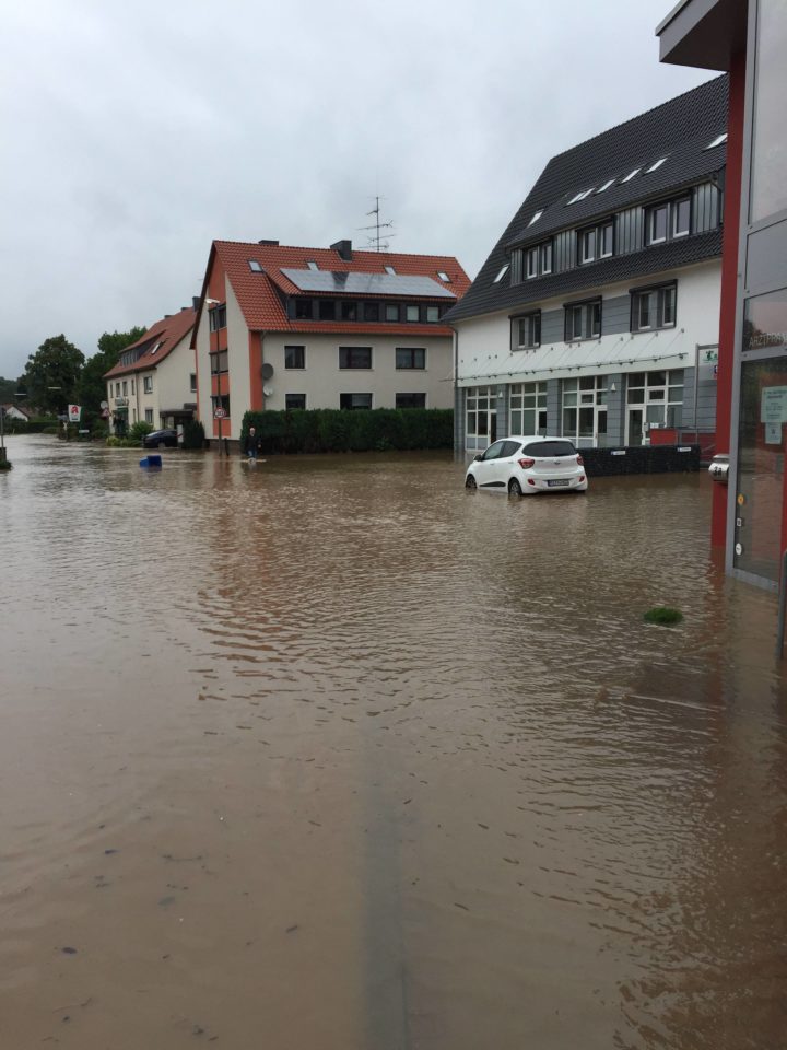 Hochwasser bei Rapiro