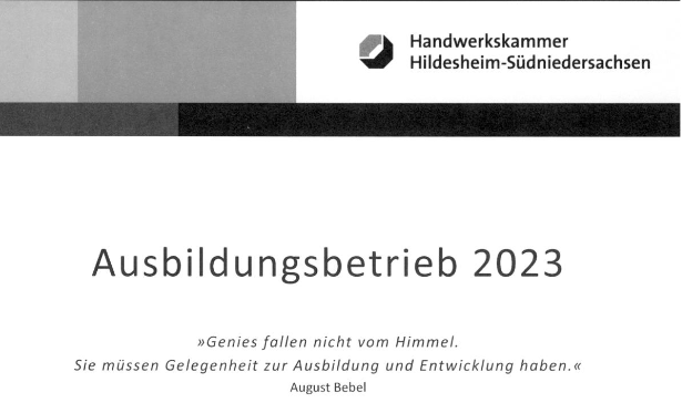 Rapiro ist Ausbildungsbetrieb 2023